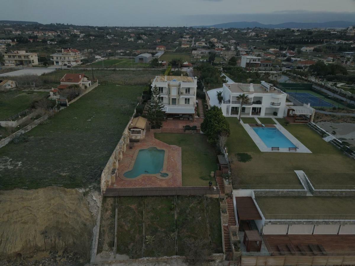 Luxurious Villa By The Sea Posidhonía المظهر الخارجي الصورة